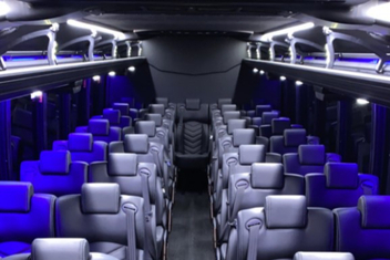 Sandy Springs Charter Bus Interior