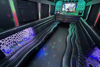 Sandy Springs Limo Bus Interior