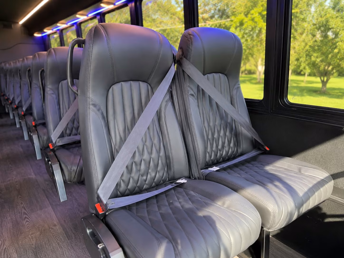 18 passenger minibus inside