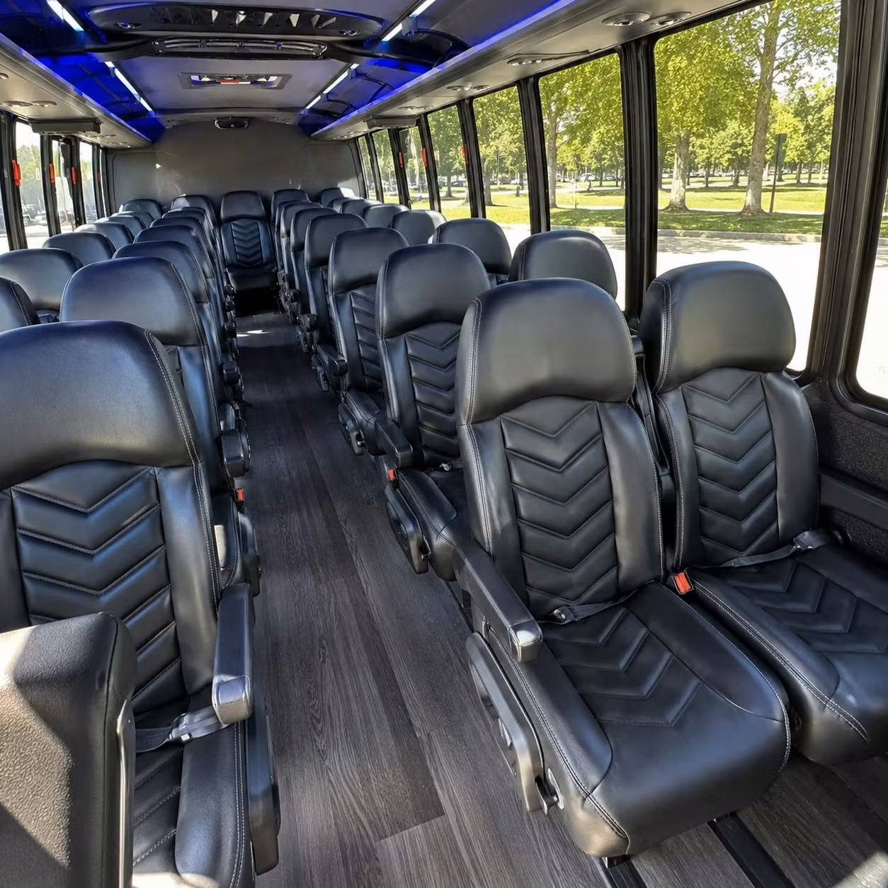 28 passenger minibus inside