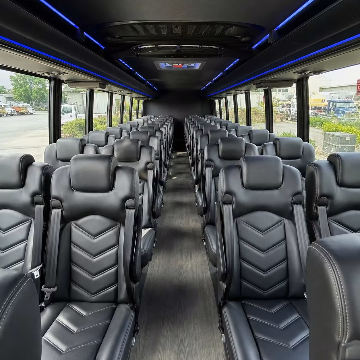 28 passenger minibus interior