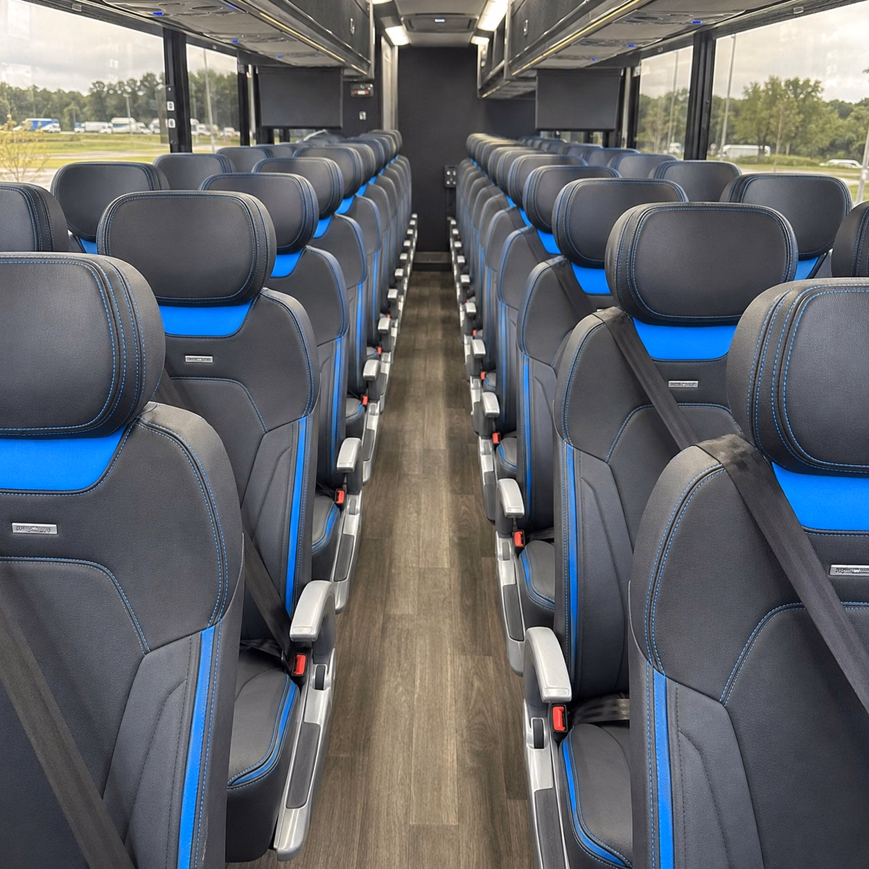 sandy springs charter bus interior