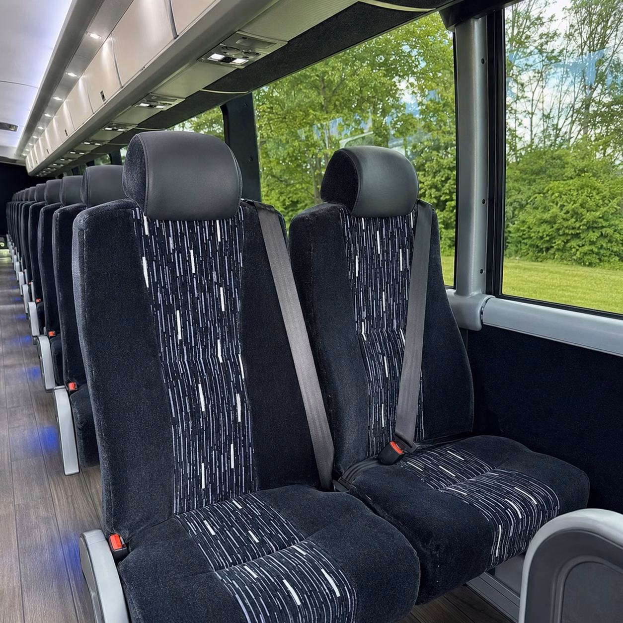sandy springs charter bus rental interior