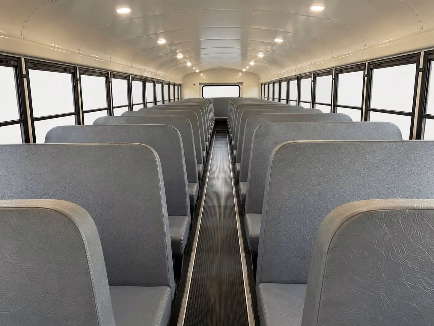 school bus inside